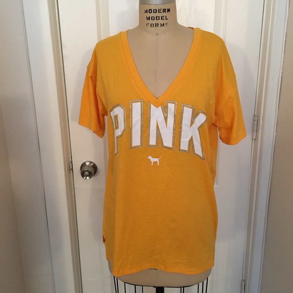V neck Pink top